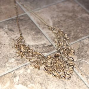 Costume Jewelry Golden Necklace